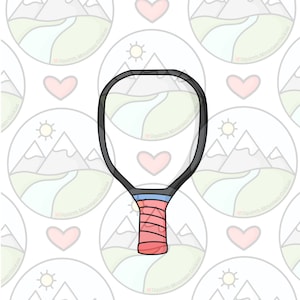 Pickleball paddle Cookie Cutter