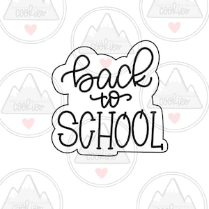 Back to school cookie cutter