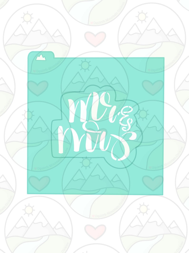 mr and mrs stencil etsy