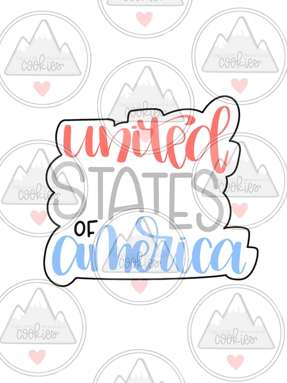 United States of America Cookie Cutter