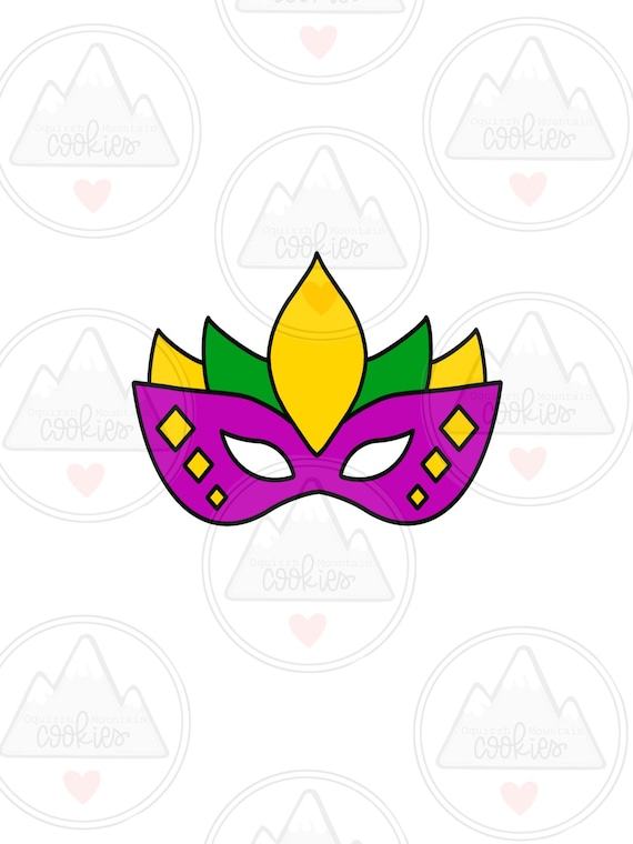 Mardi Gras Cookie Cutters, Carnival Mask Cookie Cutters, Mask Cookie Cutters  