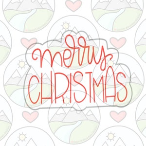 Merry Christmas cookie cutter