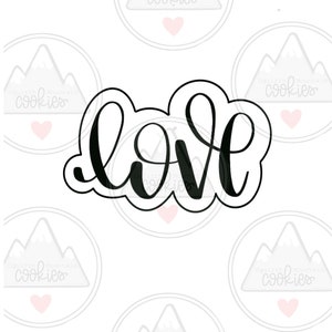 Love cookie cutter