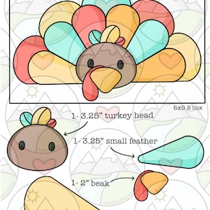 4 piece turkey Cookie Cutter set