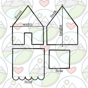 4 Piece Gingerbread House Cookie Cutter set