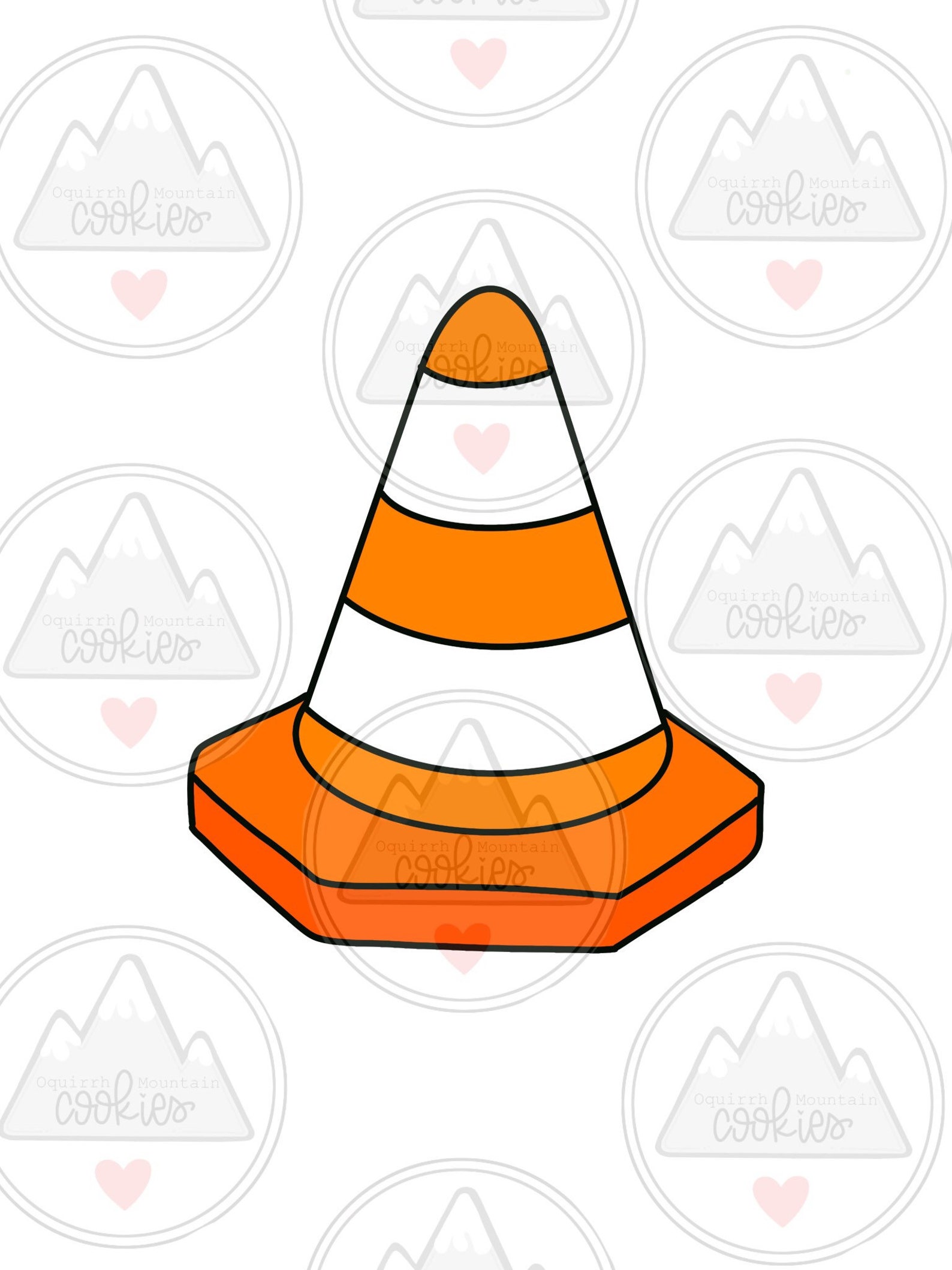 Traffic Cone Cookie Cutter Etsy