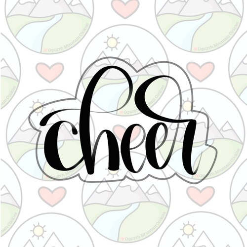 Cheer Megaphone & Pompom Cookie Cutter Etsy