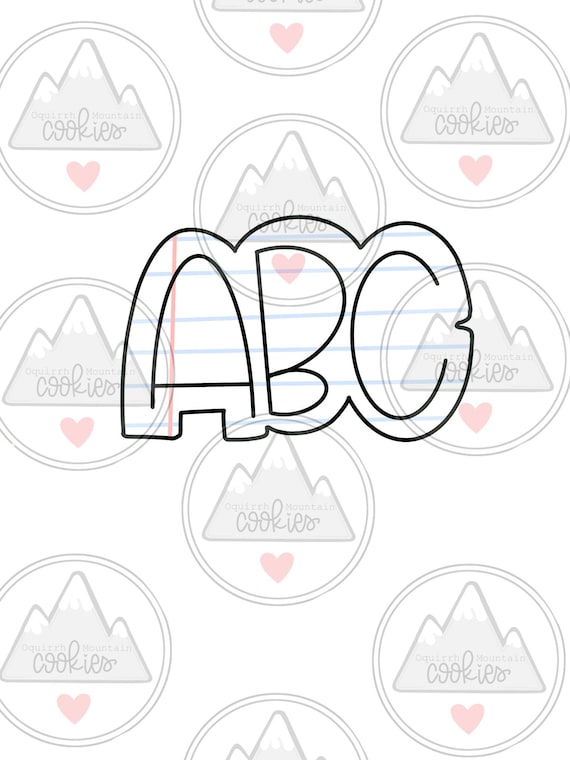 Abc Cookie Cutter - Etsy