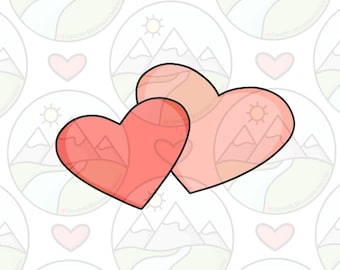 Double Heart cookie cutter