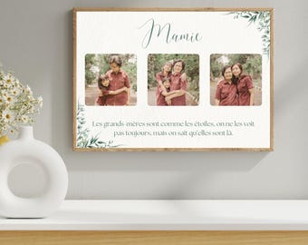 Geschenk für Mama/Oma – Muttertag – Fotoposter zum Großmuttertag – personalisiertes Zitatposter