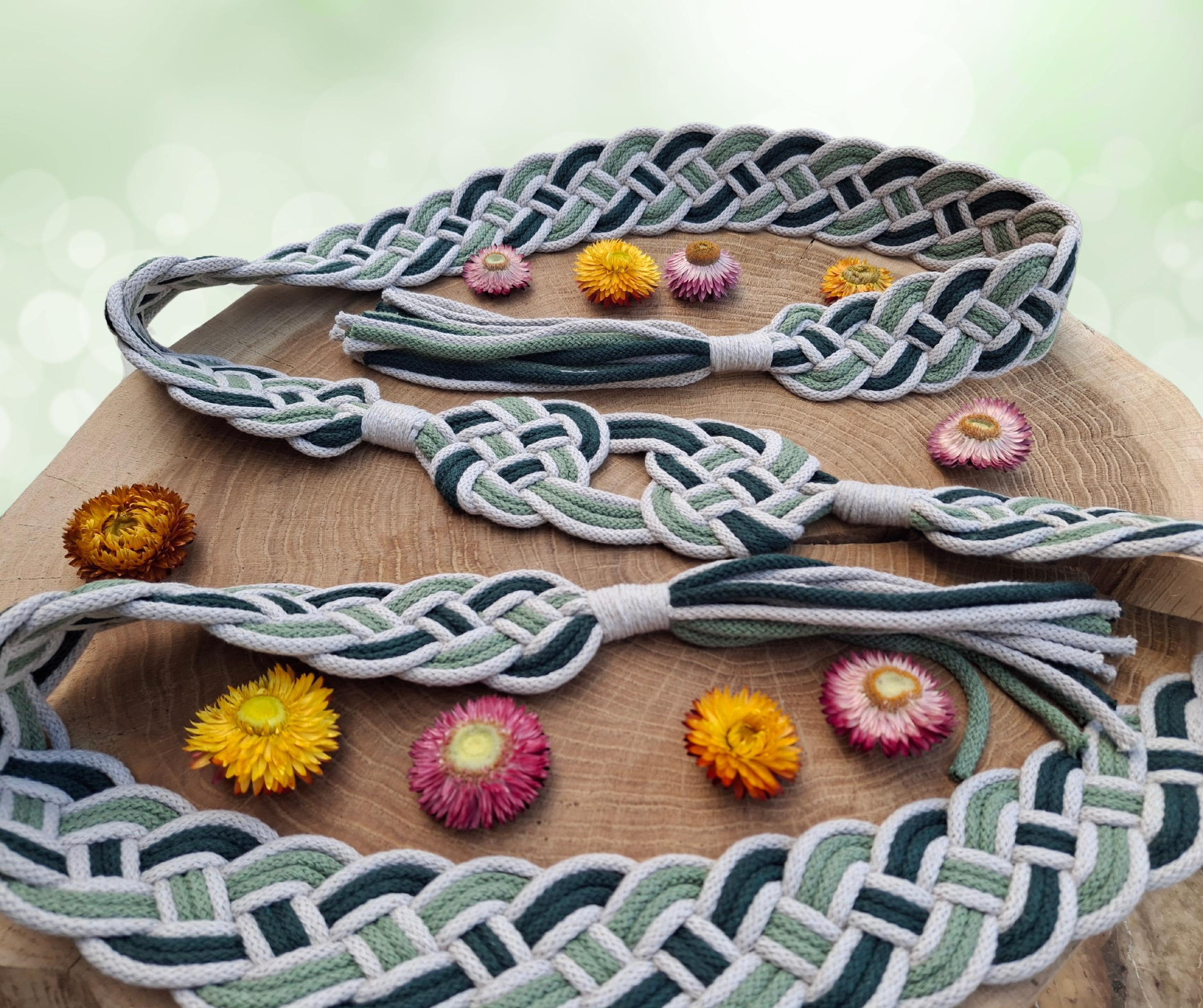 Celtic Rope Ribbon Celtic Knot Handfasting Cord - Double Heart Wedding Ribbon - Etsy