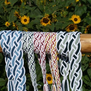 Rubans mariage personalisés -  handfasting cord tresse 4 brins