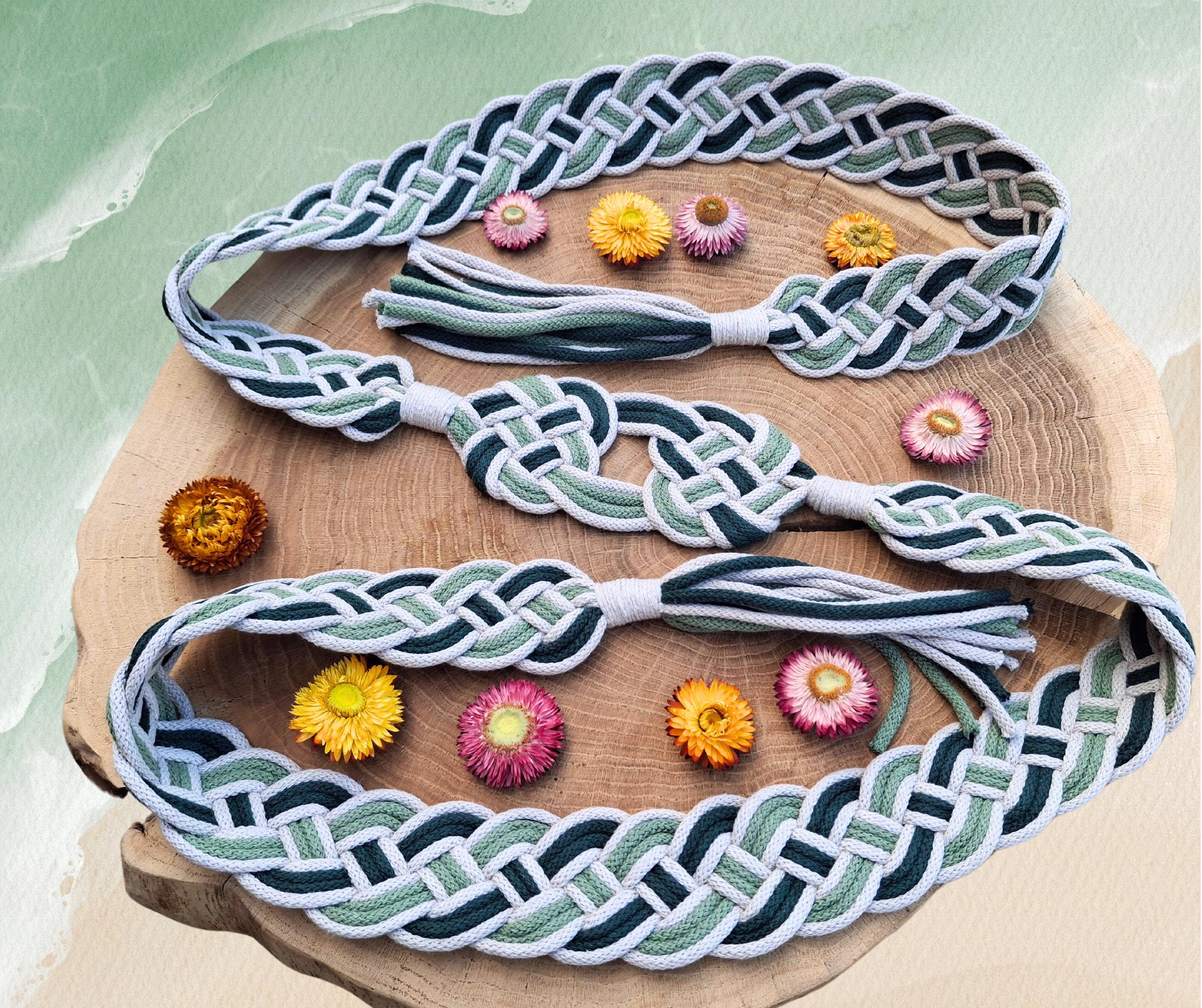 Celtic Knot Handfasting Cord - Double Heart Wedding Ribbon - Etsy