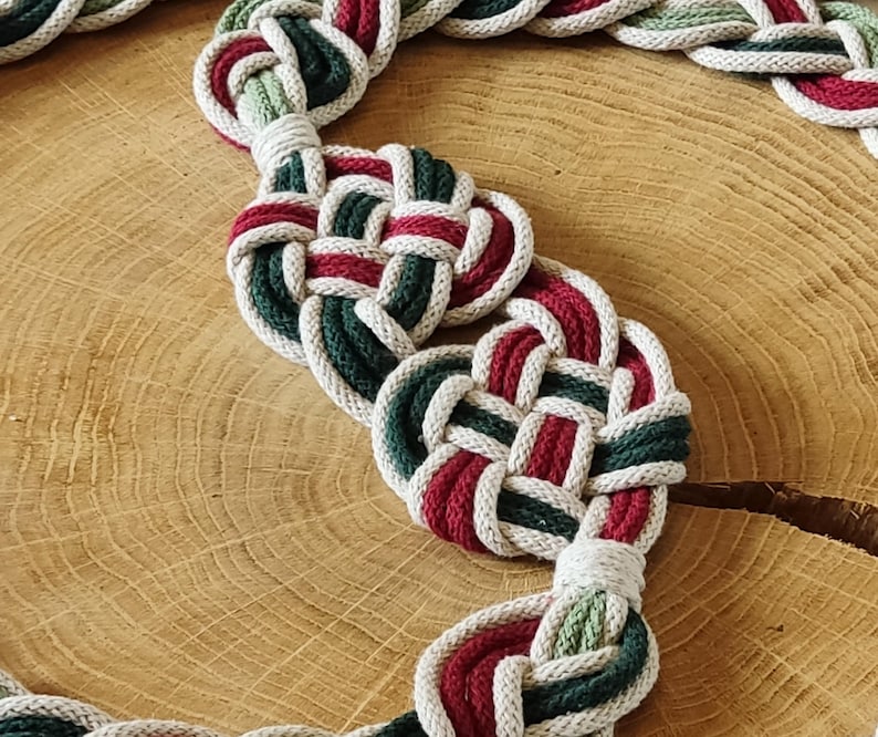 Celtic Knot Handfasting Cord - Double Heart Wedding Ribbon Christmas - Etsy