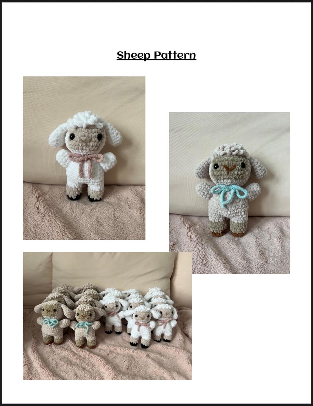 Crochet Sheep Pdf Pattern - Etsy