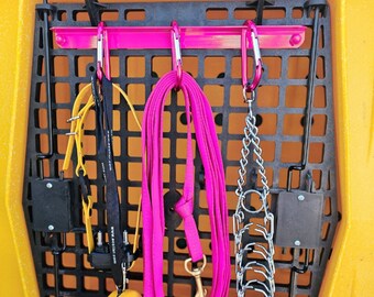 Metal Crate Hanger Rack for Ruffland Kennels size I, L, XL - dog gear storage and organization - Hand made to order and customizable