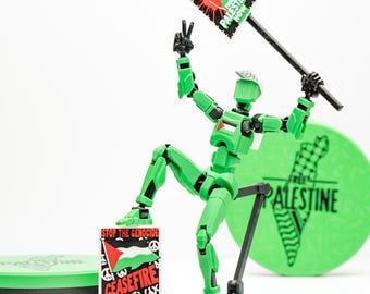 Figura de acción de héroe de protesta, edición Palestina / Maniquí 13 / Donación a la caridad