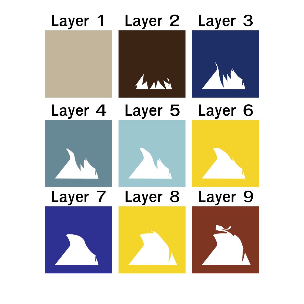 Eagle Shadow Box SVG, Eagle Svg,eagle Paper Cut, Layered Eagle ...