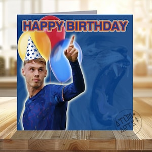 Cole Palmer - Cartão de Feliz Aniversário do Chelsea Blue Lions
