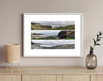 Northumberland Winter Coast - Scenic Panoramic Photography - A3 Print