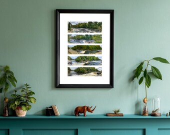 Aysgarth Falls - Scenic Panoramic Photography - A3 Print