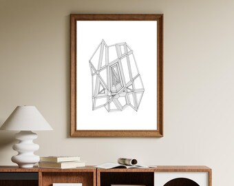 Euclidean Abstraction - Illustration Art - A3 Print