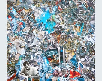 SKETCH - Collage Art - A3 Print