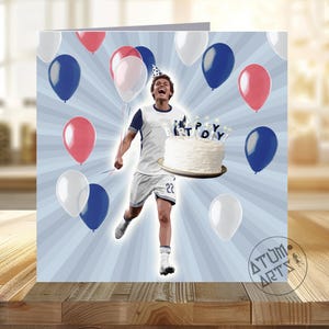 Cartão de Feliz Aniversário Brennan Johnson Tottenham - Bolo de Feliz Aniversário Spurs