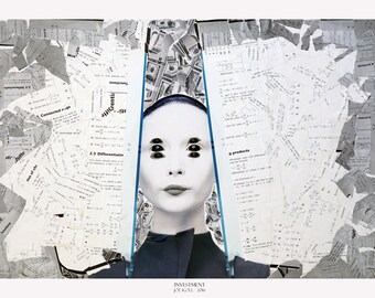 Investment - Collage Art - A3 Print