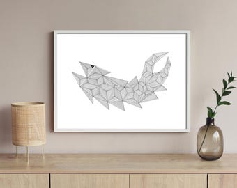 Sea Dragon - Illustration Art - A3 Print