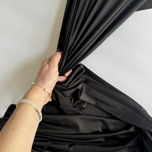 Black Milliskin Nylon Spandex Fabric by the Yard, Premium 4-Way  Stretch Silky Black Lycra Spandex Fabric for Bodysuit Gowns Leggings | Lulu