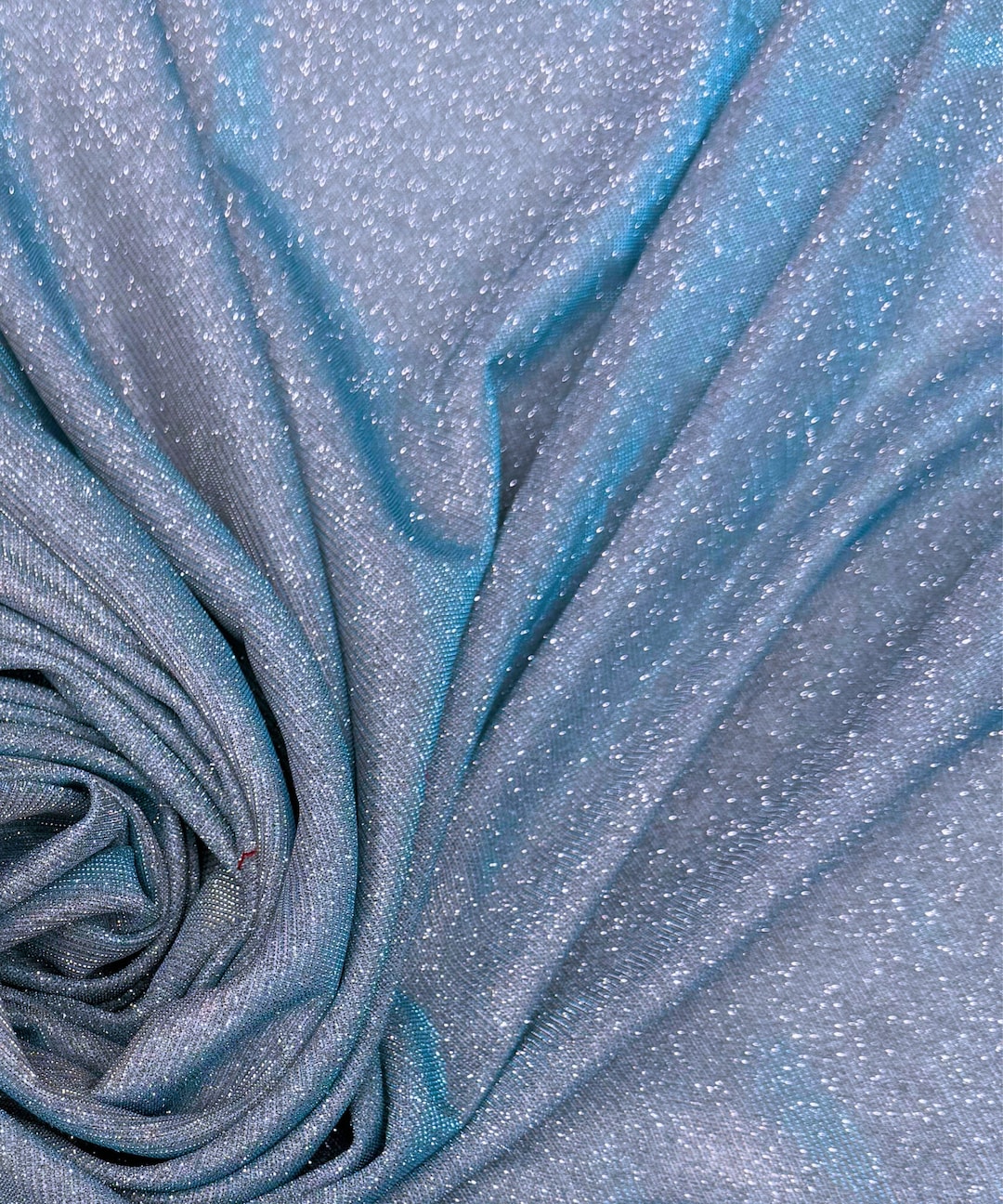 Andequal glitter lib knit BLUE ブルー Andequal】glitter lib knit BLUE ブルー Andequal glitter lib