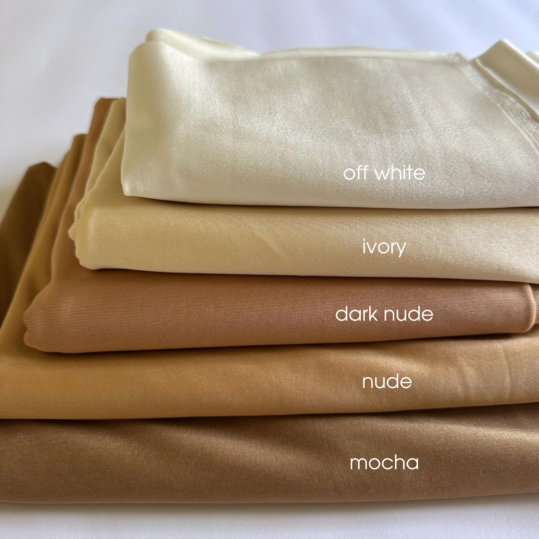 Skin Tones Nylon Spandex Fabric by Yard 4-way Stretch, 60