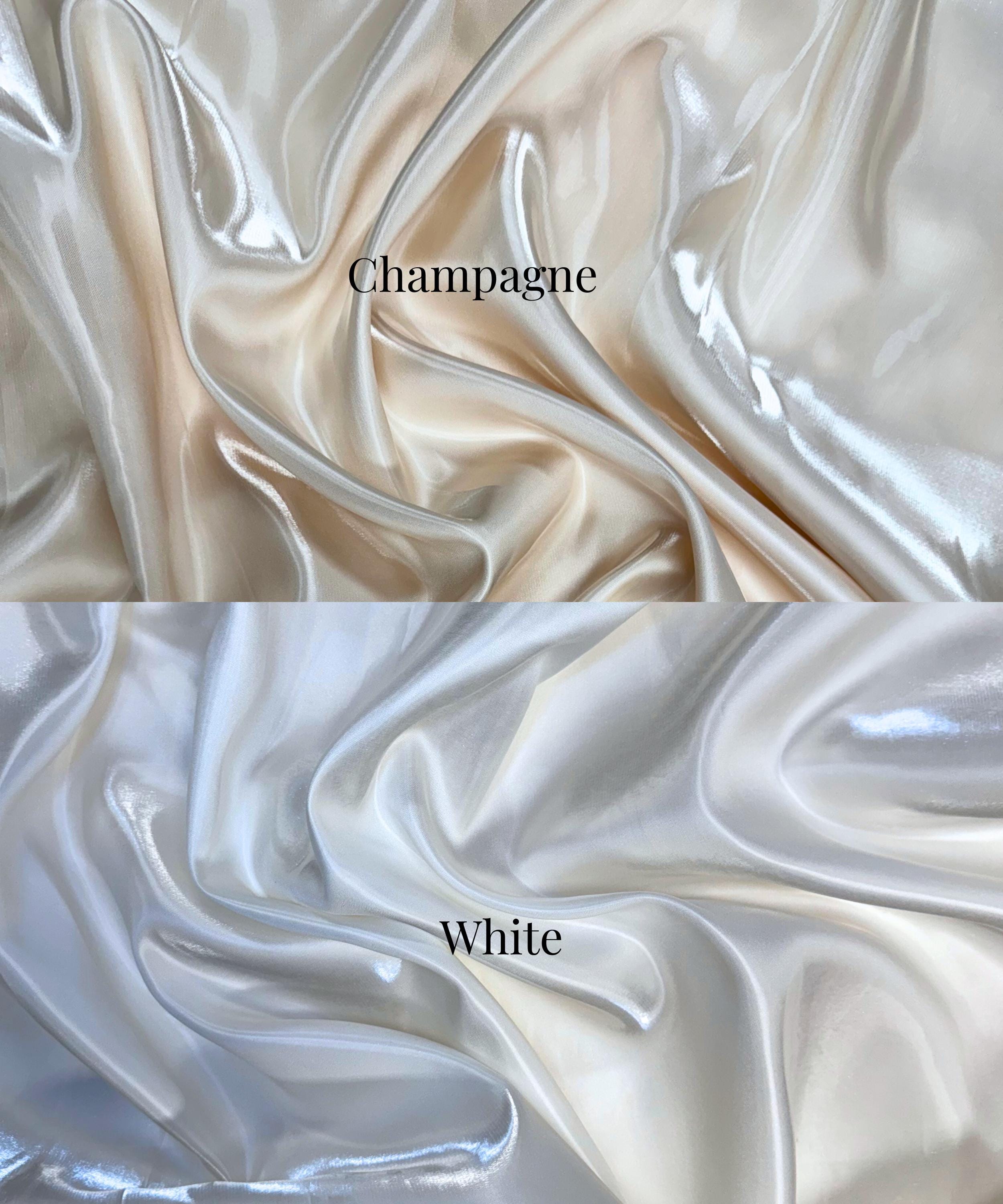 Satin Color Drips Liquid Bridal Satin Fabric by the Yard, Reflective Thick Silky Satin ...