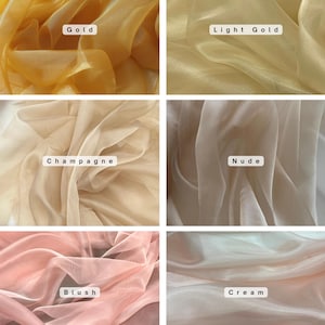 gold organza fabric