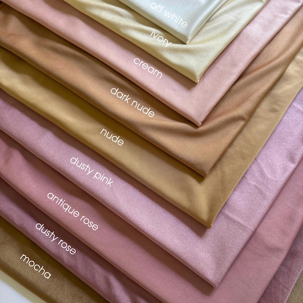 Shiny Milliskin Nylon Spandex Fabric by Yard 4-Way Stretch, Stretch Nylon Lycra Spandex Swim Fabric for Costumes Bridal Gown Leggings | Lulu