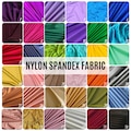 Shiny Nylon Spandex Fabric by Yard | 4-Way Stretch Lycra Knit | 60" Wide | Stretch Fabric for Dancewear, Costumes, Swimwear & Activewear