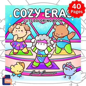 Cozy Eras – 40 High Quality Coloring Pages | Digital Download PDF + PNG