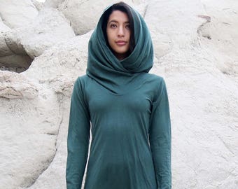 Ewok Simplicity Below Knee Dress ( LIGHT hemp/organic cotton knit )