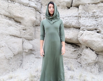 Ewok Simplicity Long Dress ( LIGHT hemp/organic cotton knit )