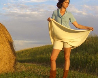 ORGANIC Simplicity Long Skort (light hemp/organic cotton knit) - organic skort