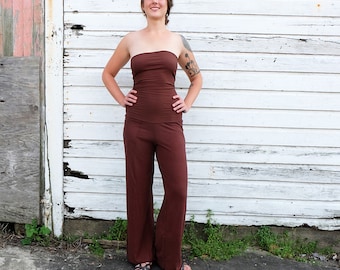 ORGANIC Love Me 2 Times Simplicity Pant Pantsuit ( LIGHT hemp/ organic cotton knit )