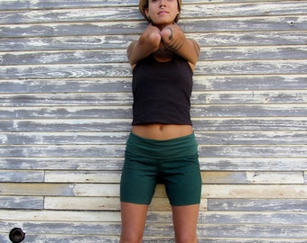 Women's ORGANIC Simplicity Shorts - ( LIGHT hemp/organic cotton knit ) - hemp shorts  :