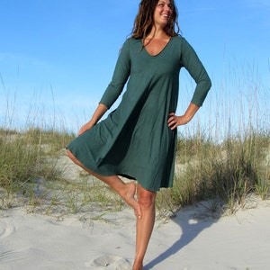 ORGANIC Ritual Wanderer Short Dress ( light hemp and organic cotton knit ) - organic dress