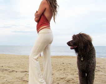 ORGANIC Boot Cut Pant (light hemp/organic cotton knit) organic pants :