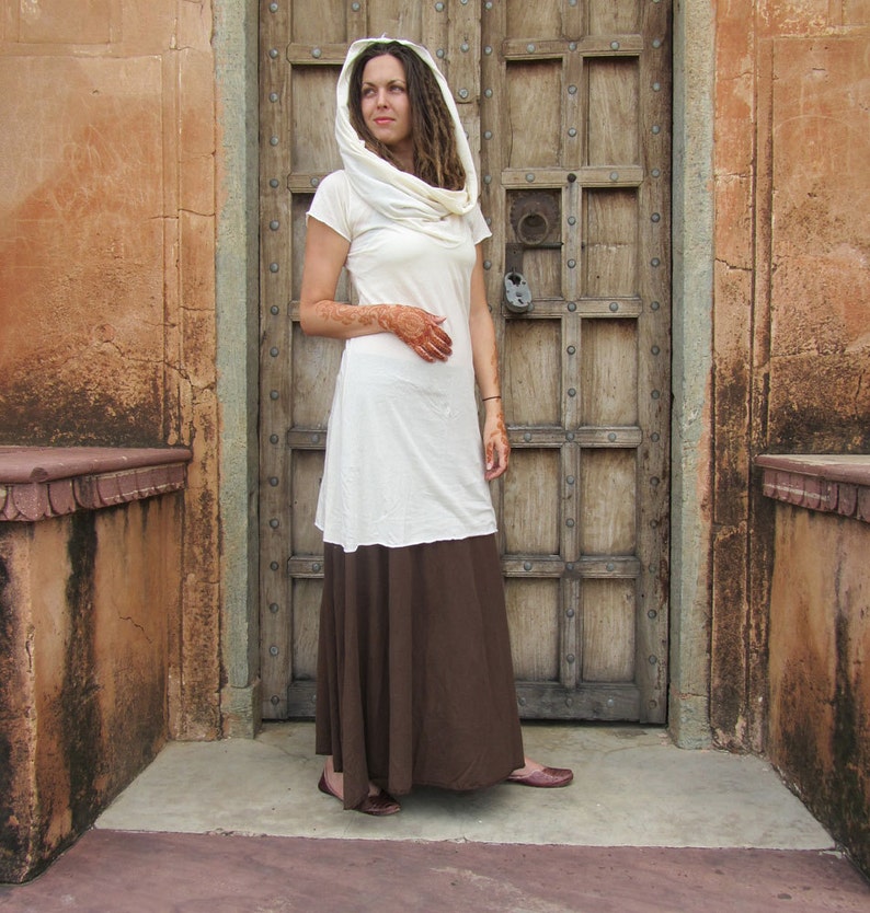 organic tissue cotton organic cotton dress ORGANIC Super Cowl Simplicity Short Dress