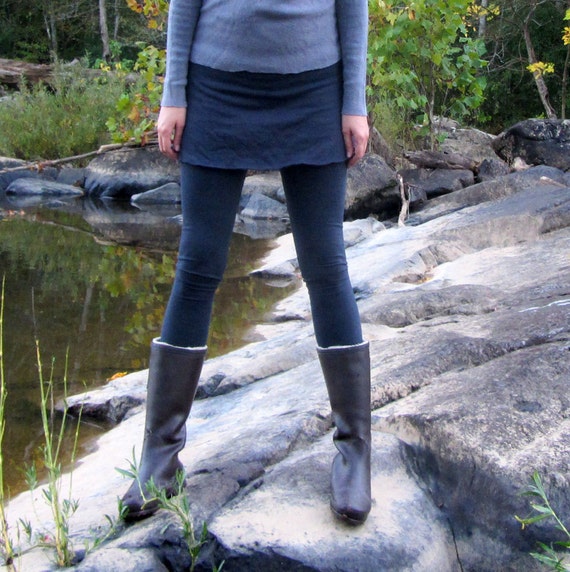 Organic Simplicity Mini Skirted Fleece Legging Hemp and Organic