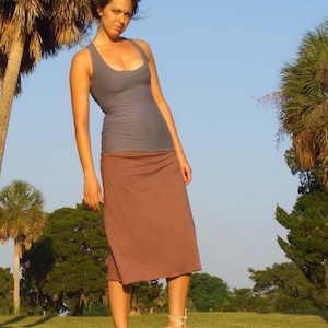 ORGANIC Simplicity Below Knee SkOrt light hemp/organic cotton knit organic skirt image 1