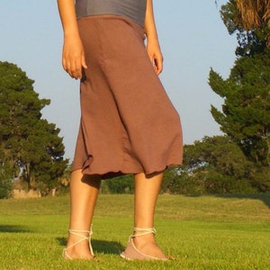 ORGANIC Simplicity Below Knee SkOrt light hemp/organic cotton knit organic skirt image 4