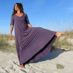 ORGANIC Ritual Wanderer Long Dress ( LIGHT hemp/organic cotton knit ) - organic dress